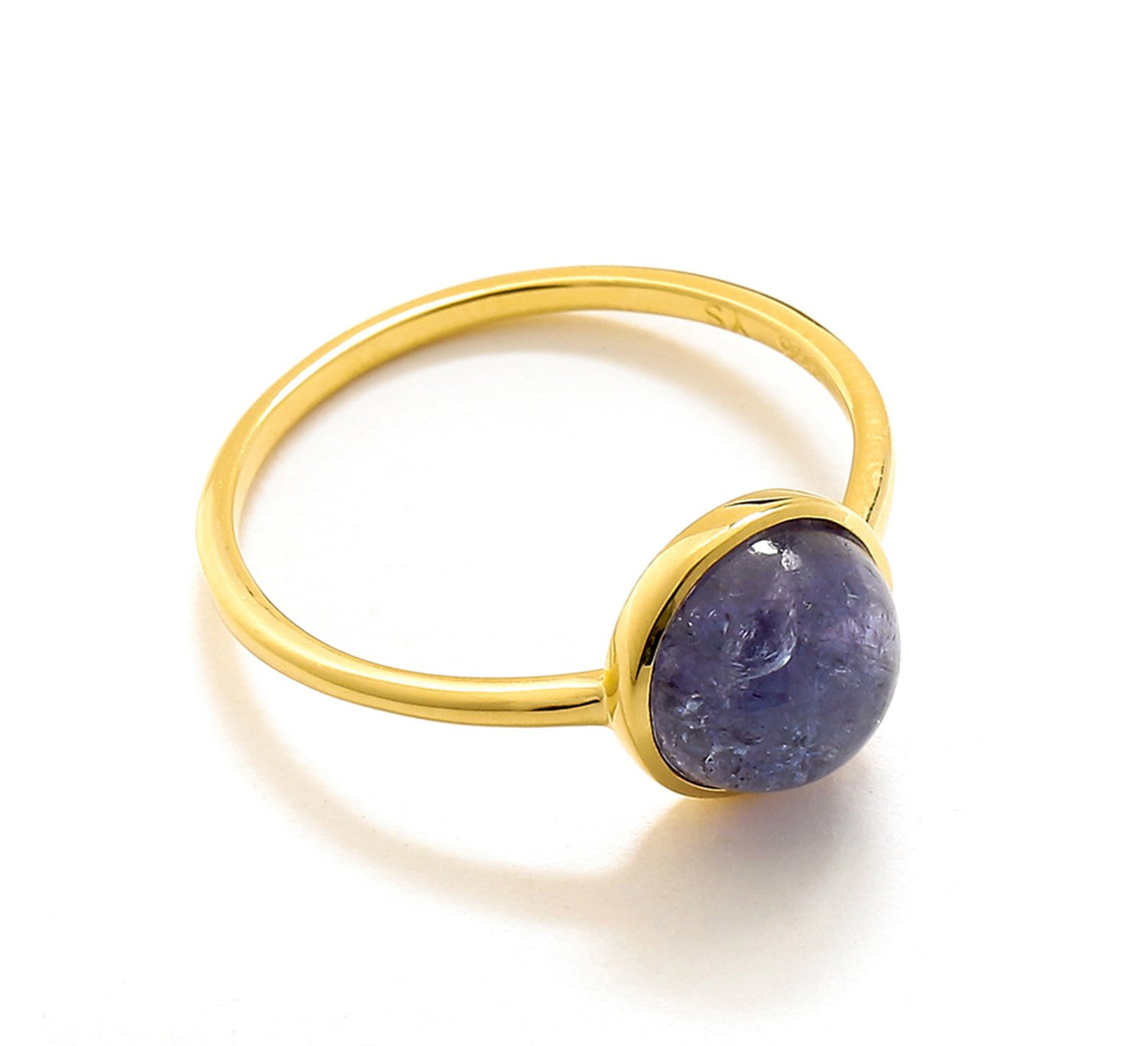 Tiramisu Tanzanite Solid 10k Yellow Gold Ring Jewelry tiramisu