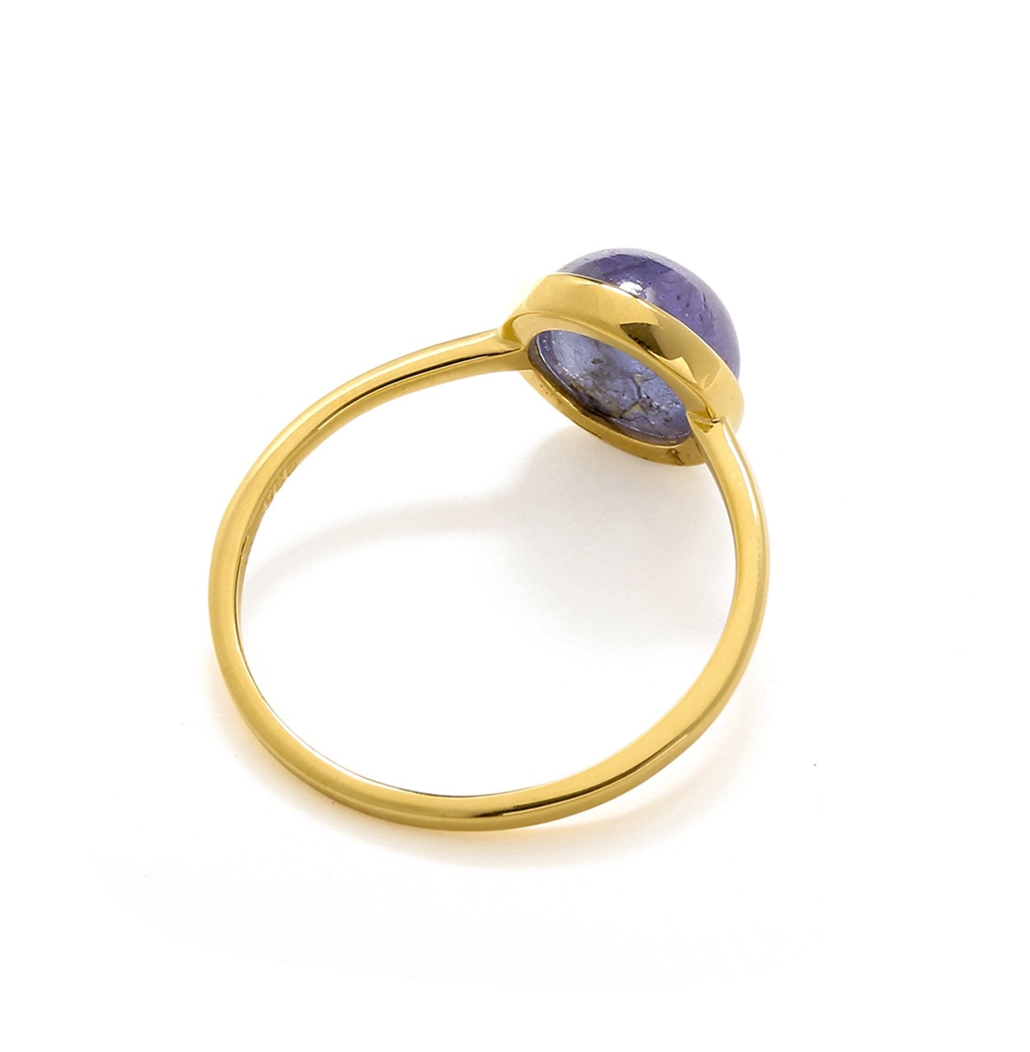 Tiramisu Tanzanite Solid 10k Yellow Gold Ring Jewelry tiramisu