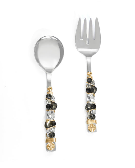 Crystal Radiance Salad Server Set tiramisuusa