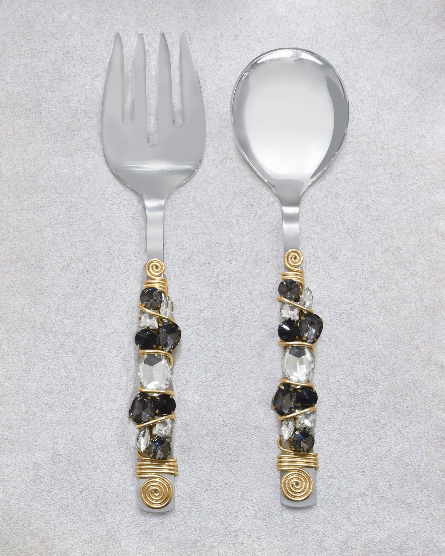Crystal Radiance Salad Server Set tiramisuusa