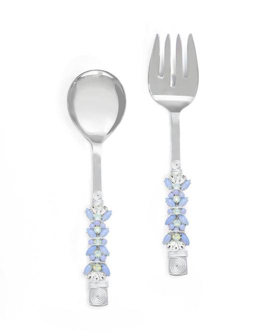 Blue Sparks Salad Server Set tiramisuusa
