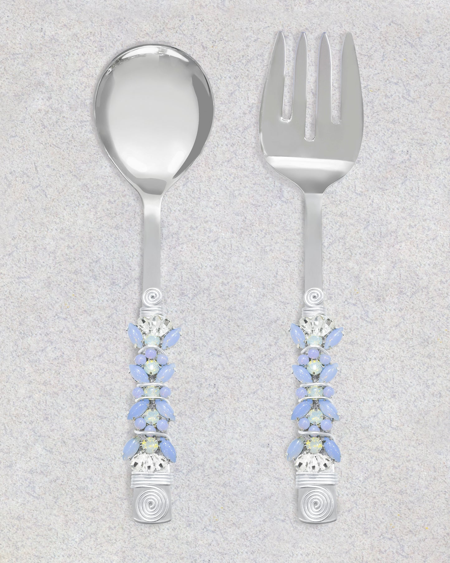 Blue Sparks Salad Server Set tiramisuusa
