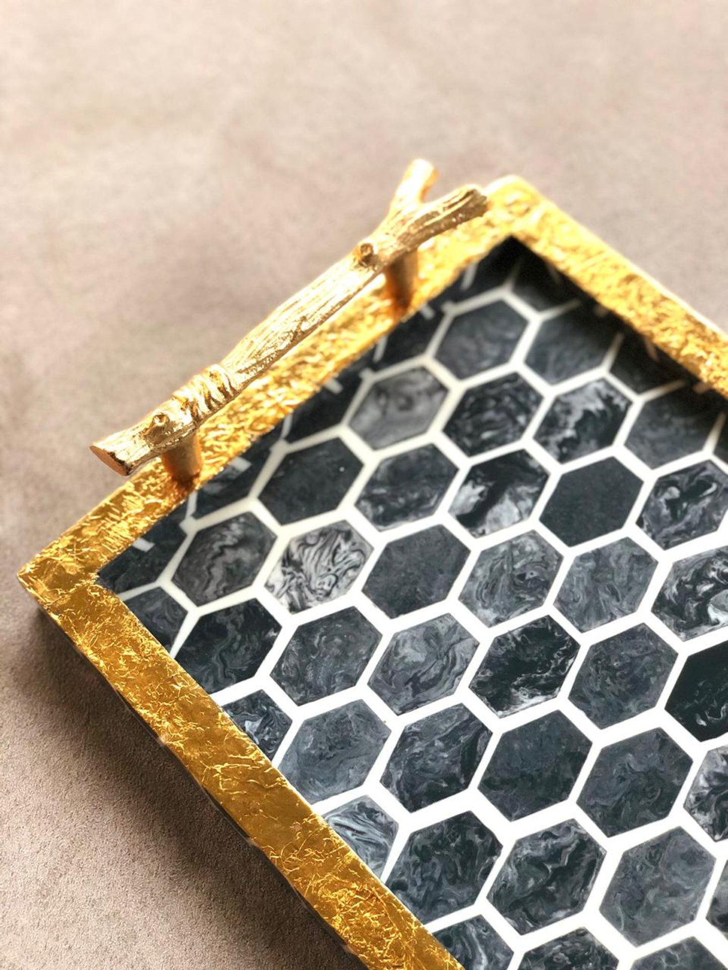 Handmade Resin Decorative Tray tiramisuusa