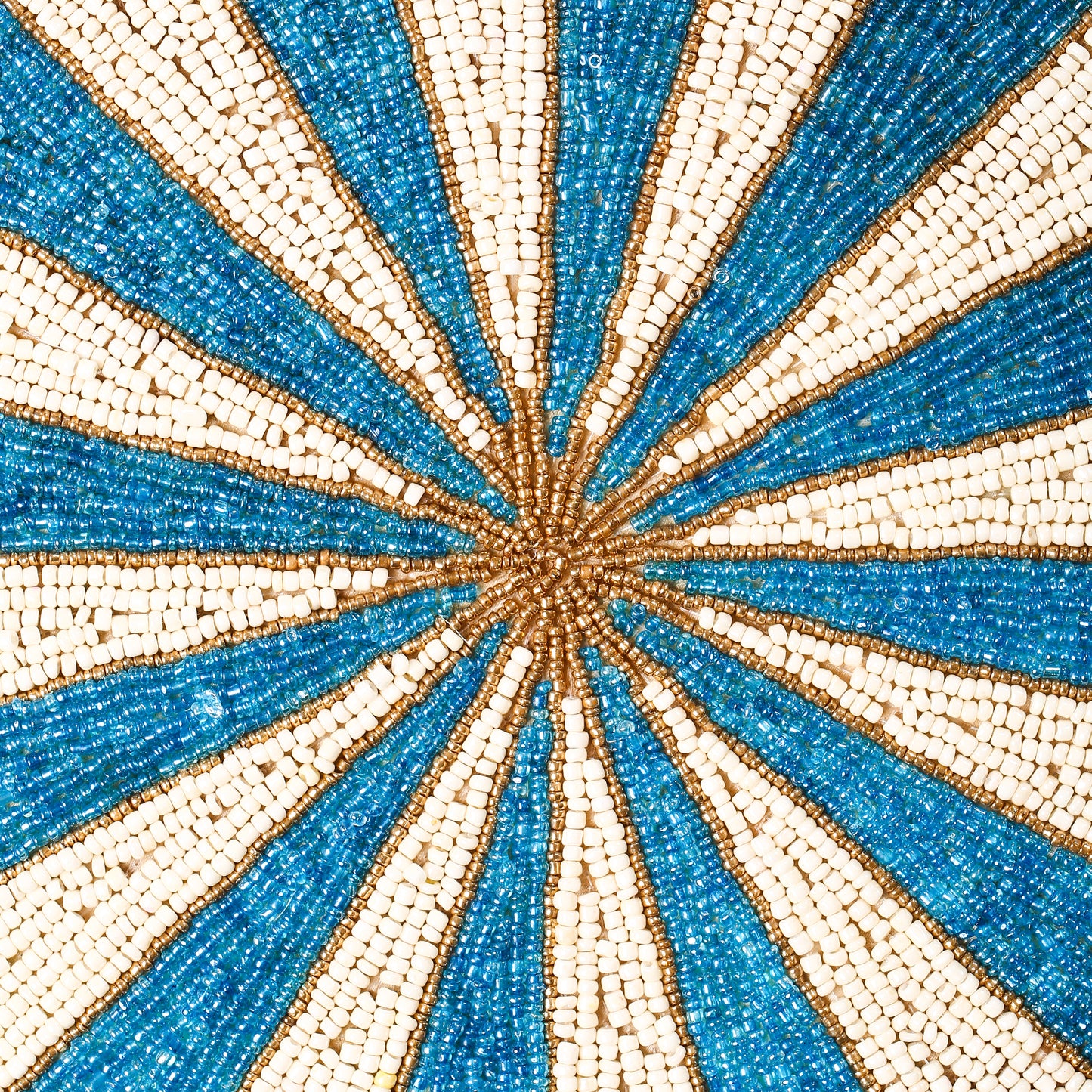 Blue Scalloped Beaded Placemat tiramisuusa