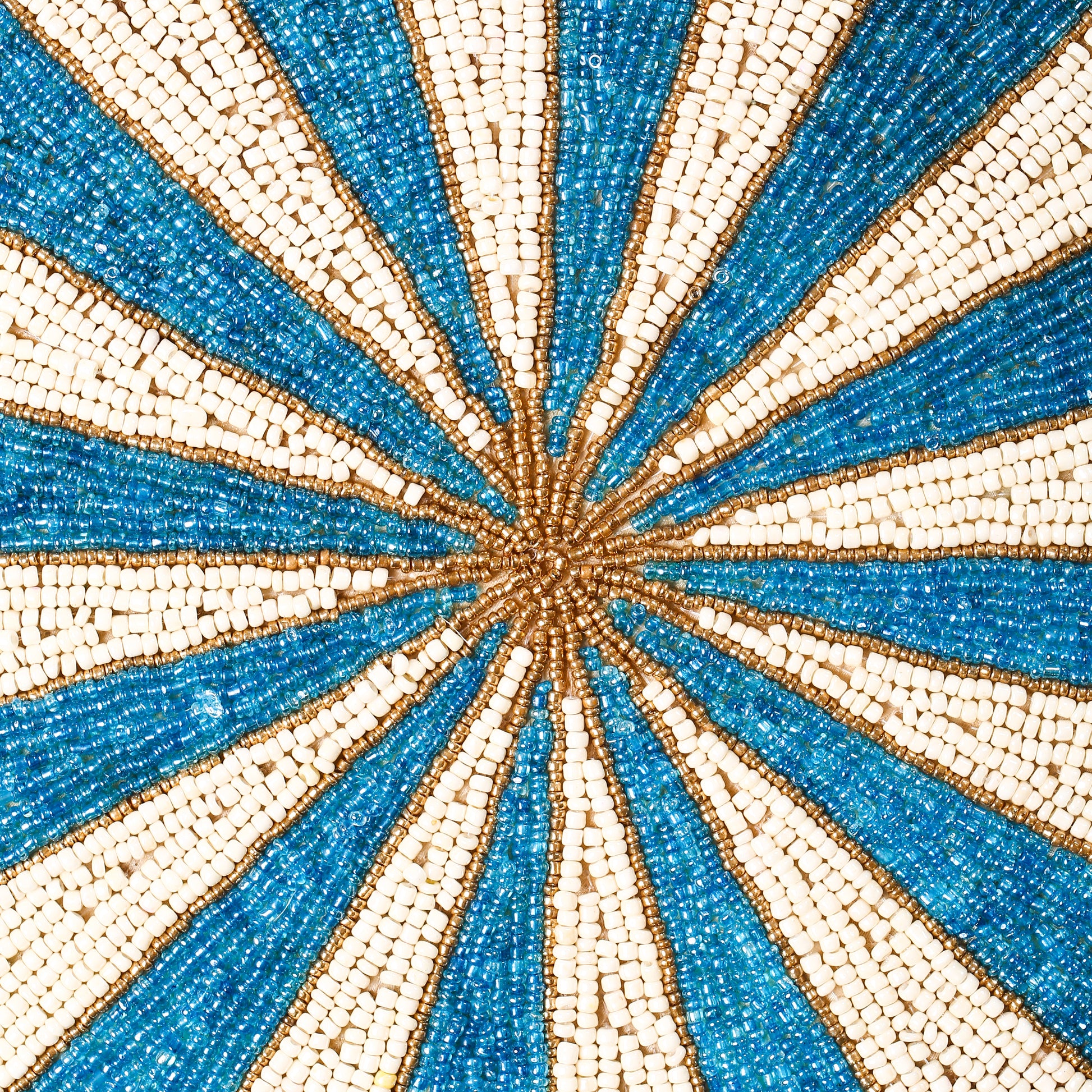 Blue Scalloped Beaded Placemat tiramisuusa