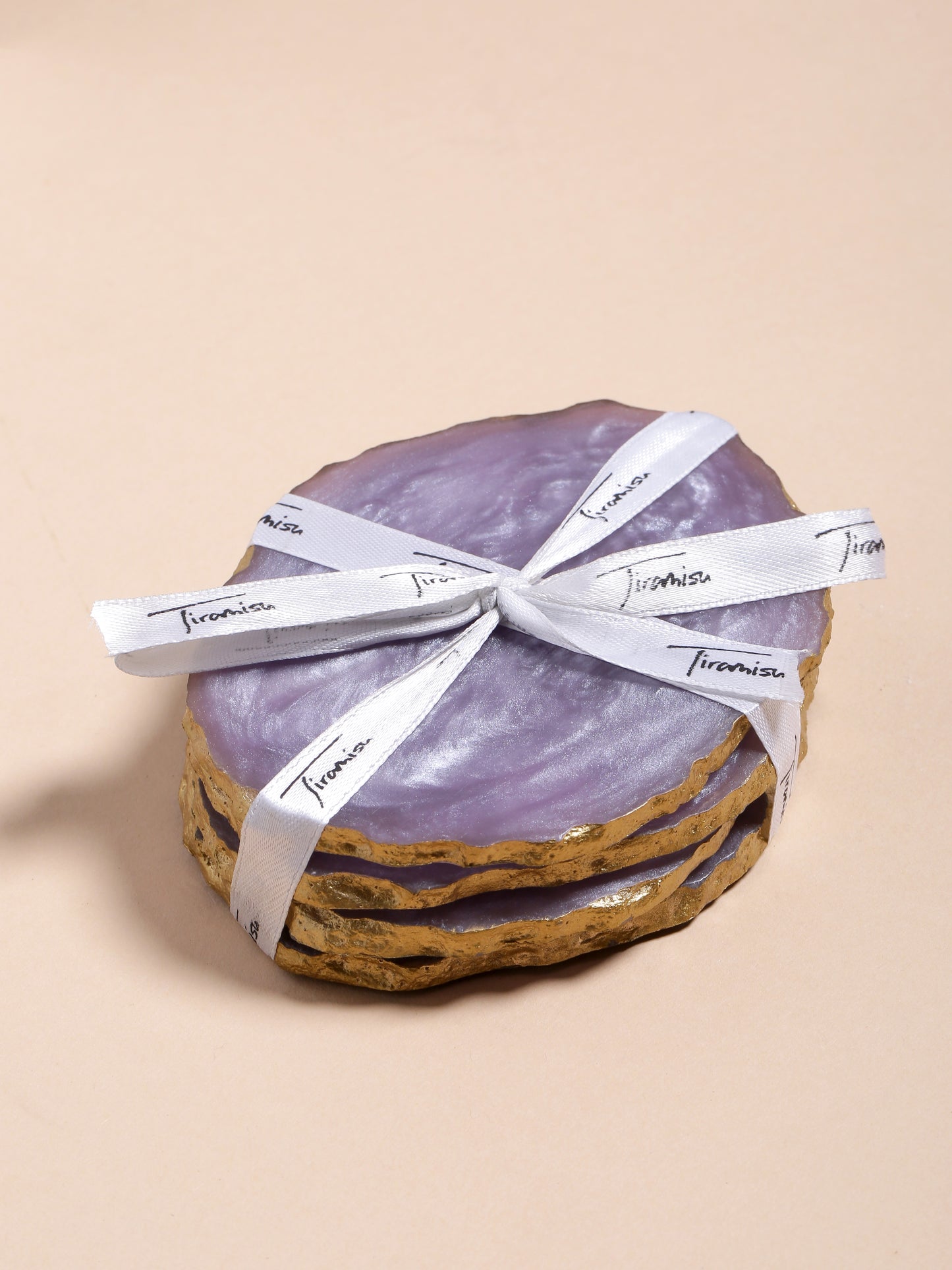 Purple Resin Coaster- Set of 4 tiramisuusa