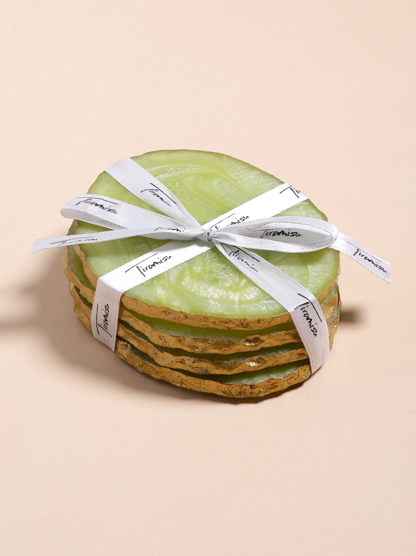 Green Resin Coaster- Set of 4 tiramisuusa