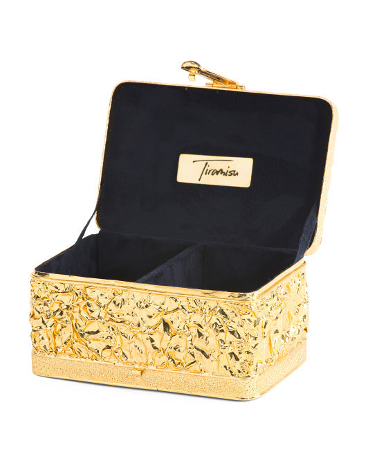 RECTANGULAR JEWELRY BOX WITH ABALONE SHELL