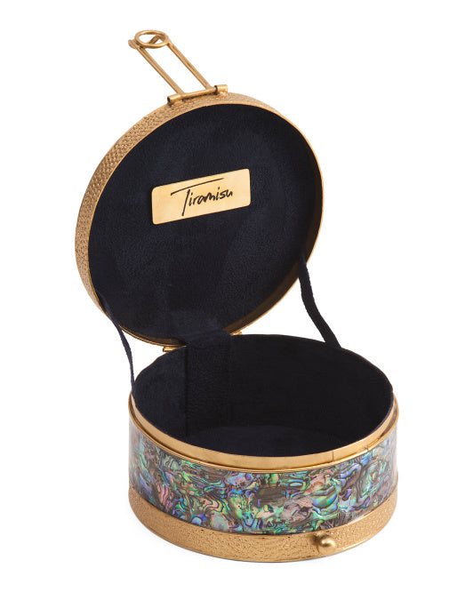 ROUND JEWELRY BOX WITH ABALONE SHELL tiramisuusa