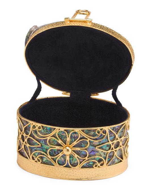 DECORATIVE ABALONE DOME BOX