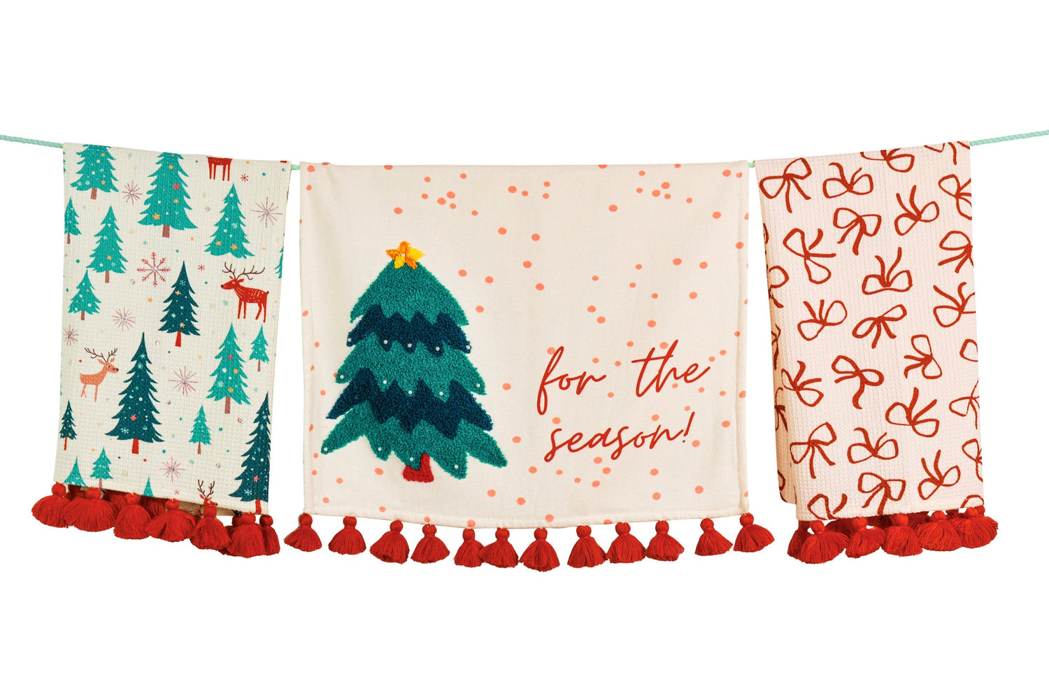 premium cotton kitchen towels, 100% cotton kitchen towels, soft absorbent dish towels, durable kitchen towels