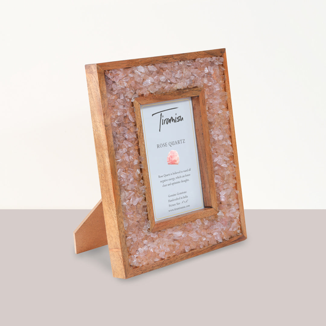 Tiramisu Pink Moonglow Rose Quartz Picture Frame