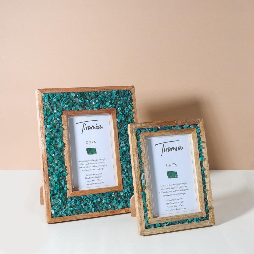 Tiramisu Sea of Green Green Onyx Picture Frame
