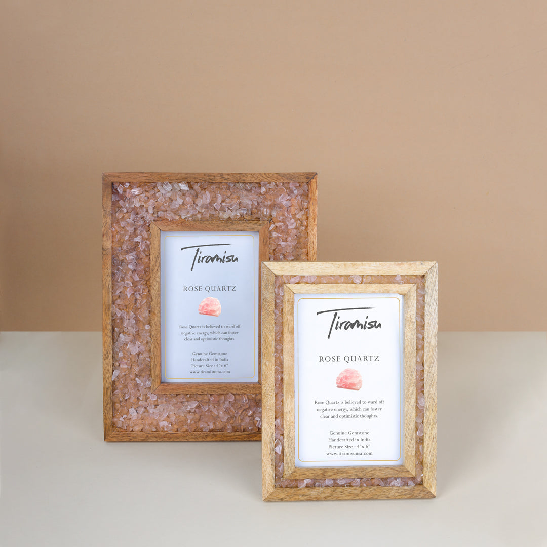 Tiramisu Pink Moonglow Rose Quartz Picture Frame