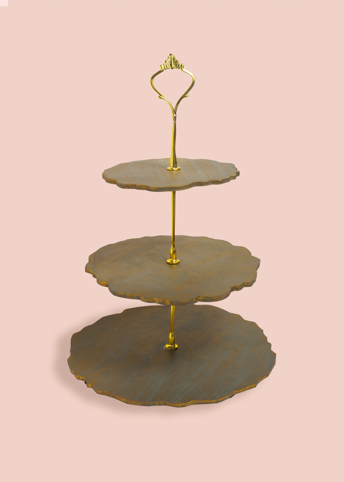 Tiramisu Three-Tier Resin Dessert Stand