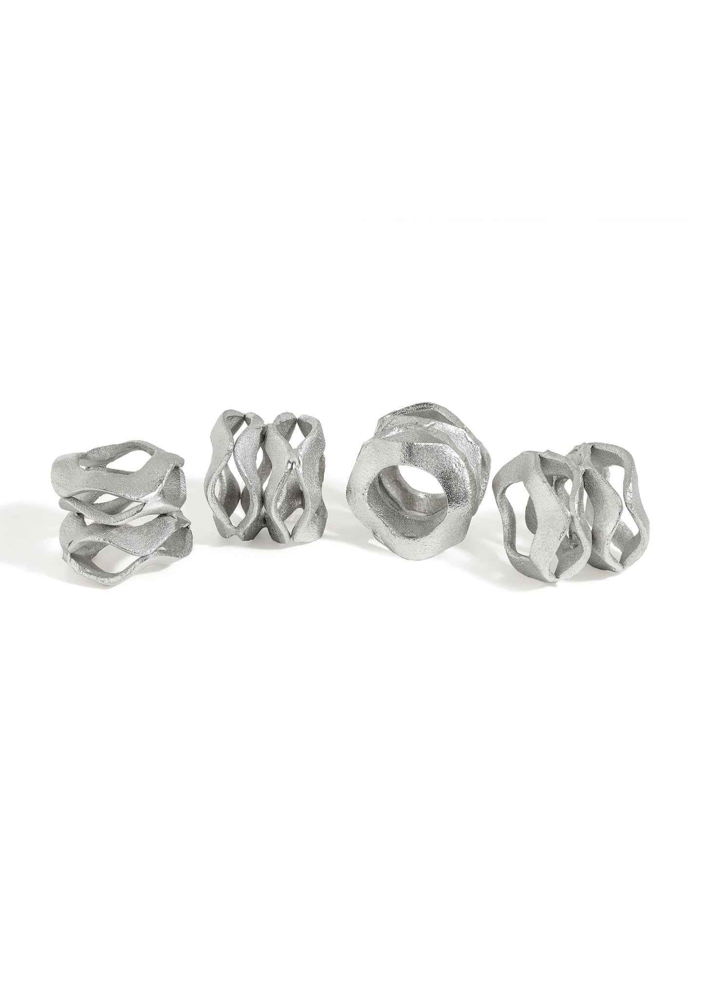Silver Luster Napkin Bands