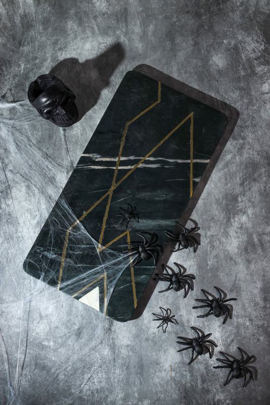 The Obsidian Elegance Marble Platter
