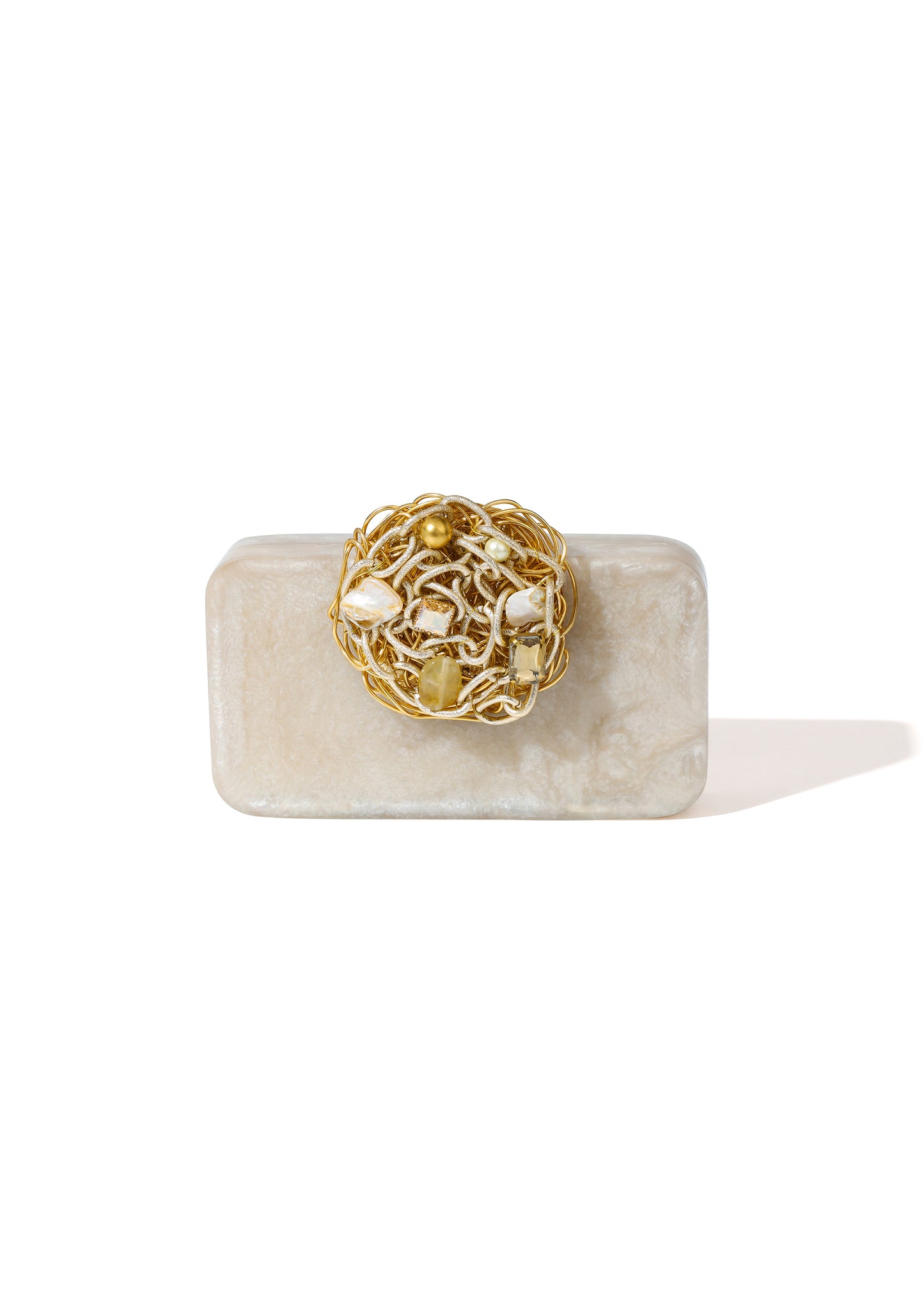 Tiramisu Golden Mesh Minaudiere