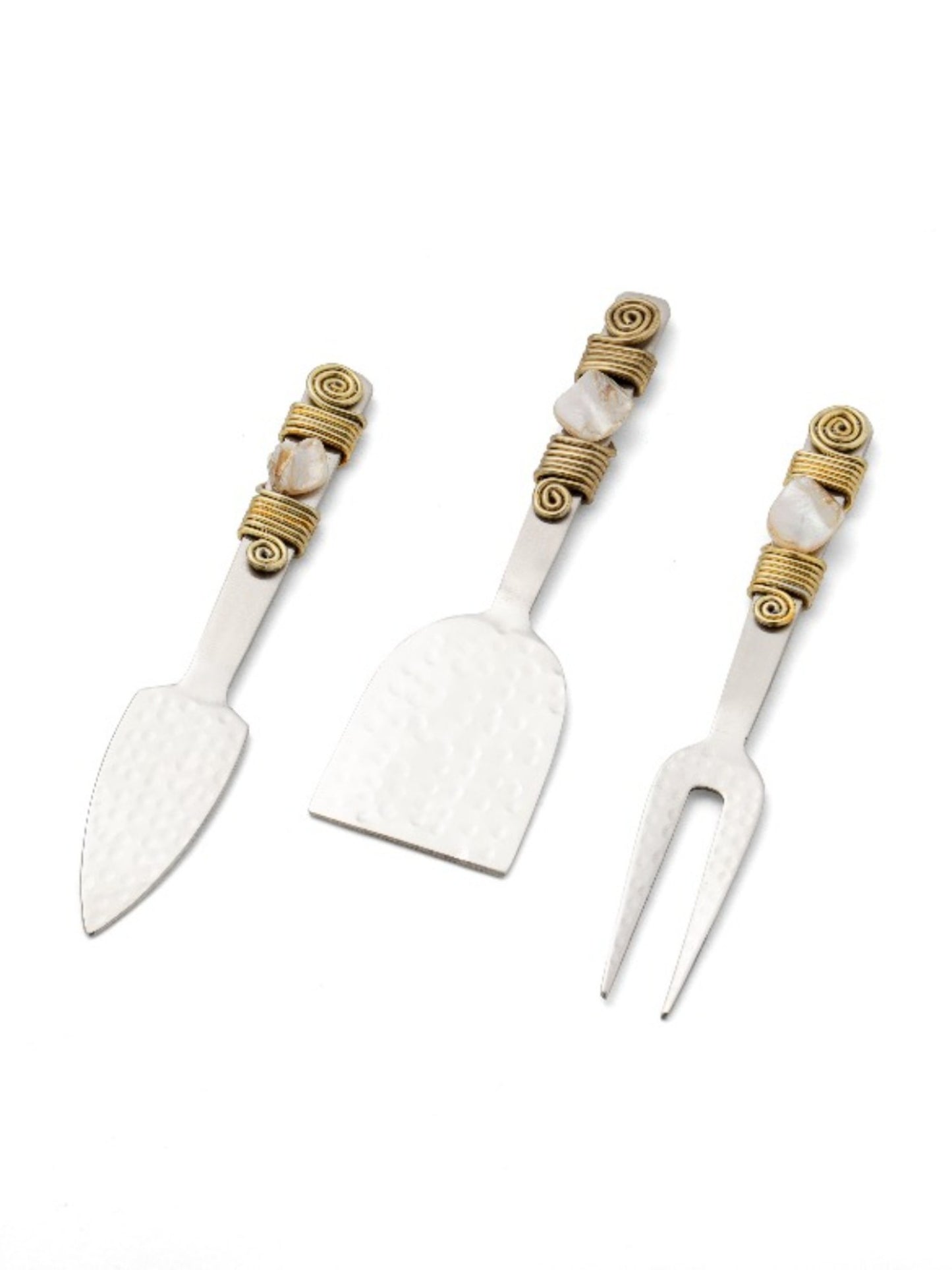 Mother-of-Pearl & Steel Cheese Tools
