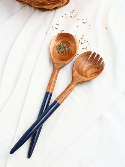 Resin & Wood Salad Set