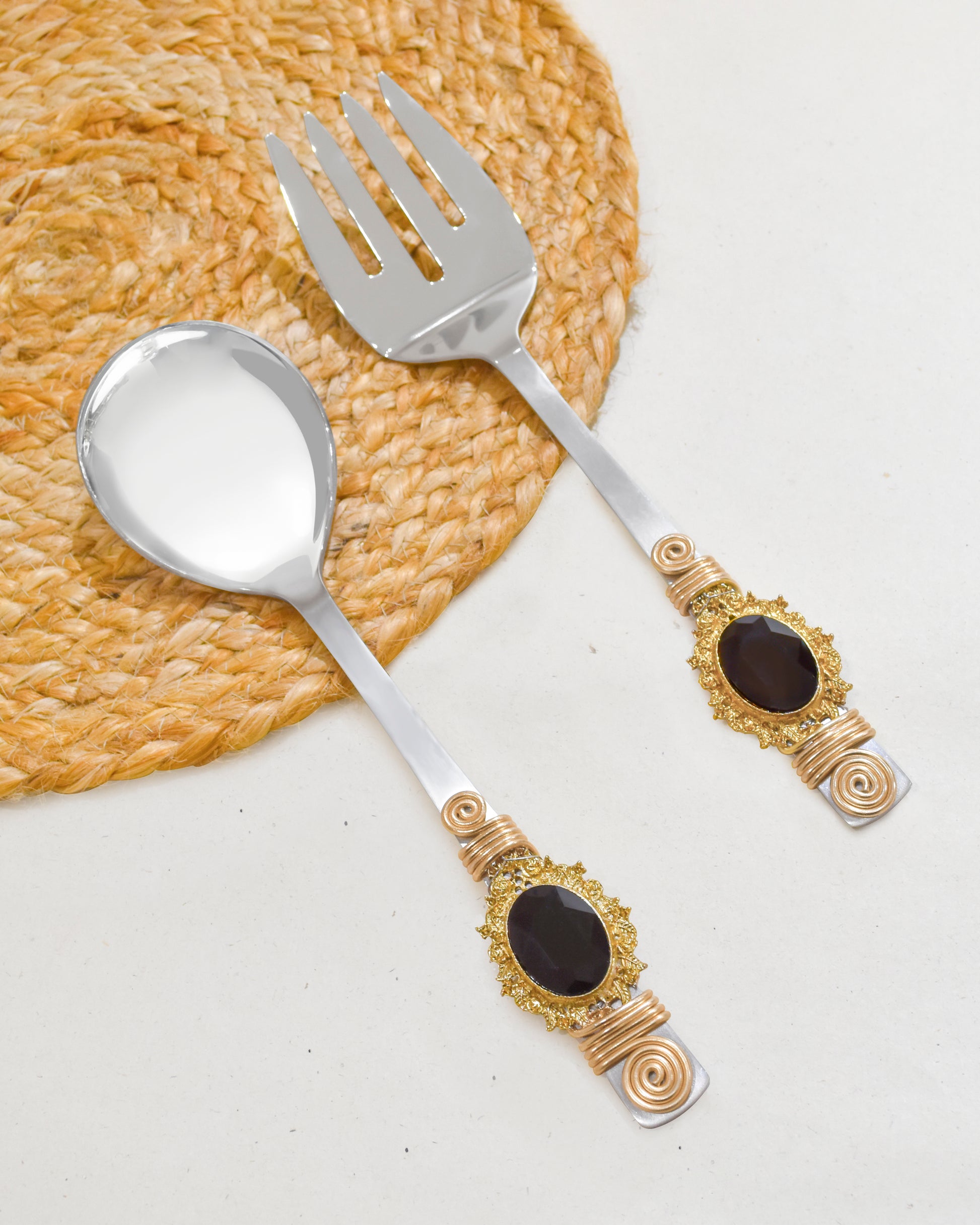 Midnight Salad Server Set tiramisuusa