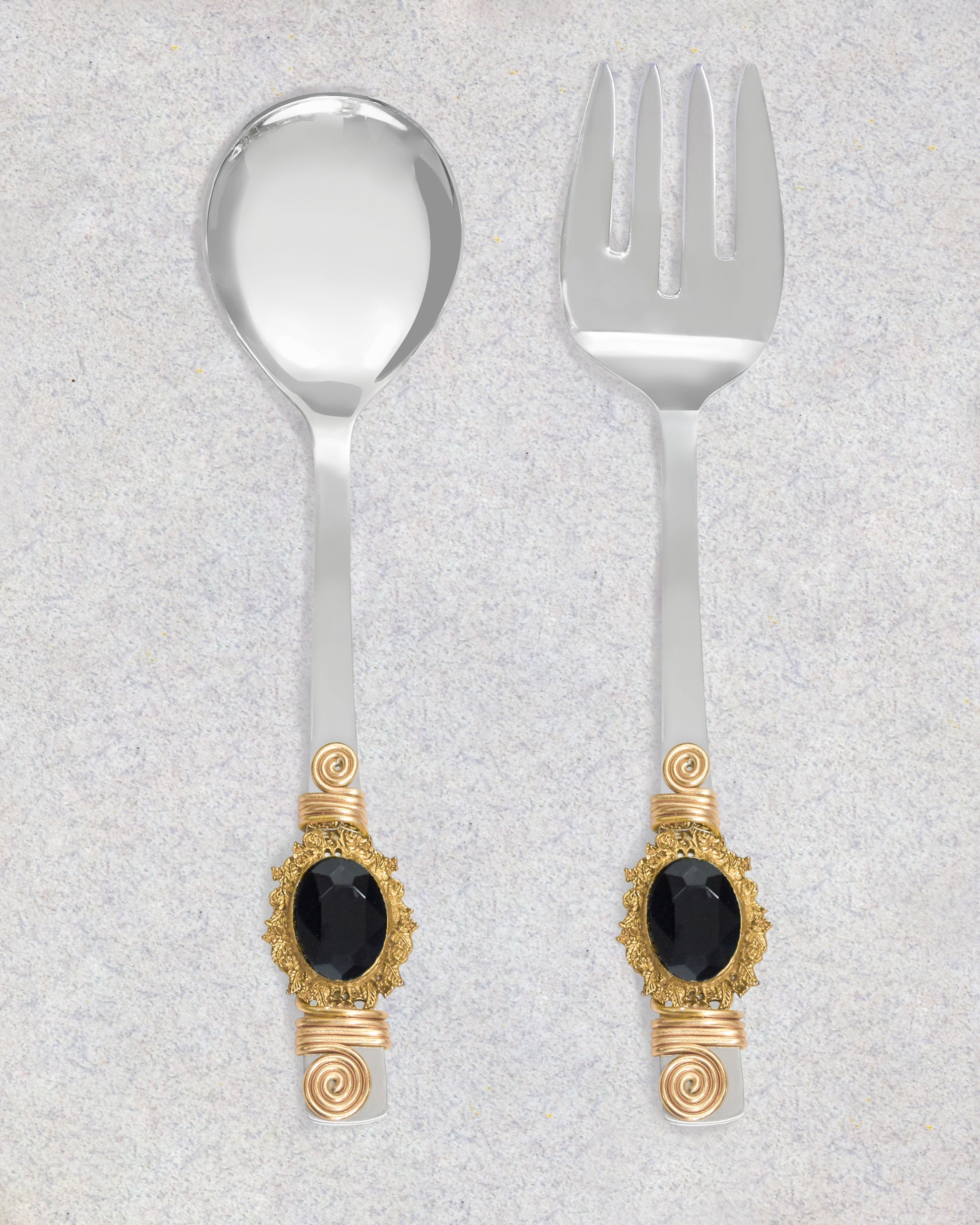 Midnight Salad Server Set tiramisuusa