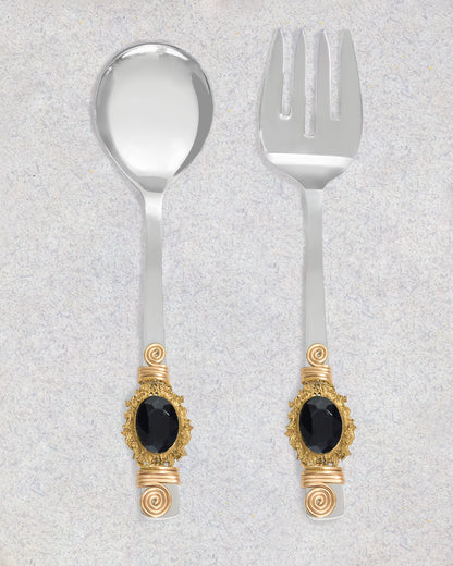 Midnight Salad Server Set tiramisuusa