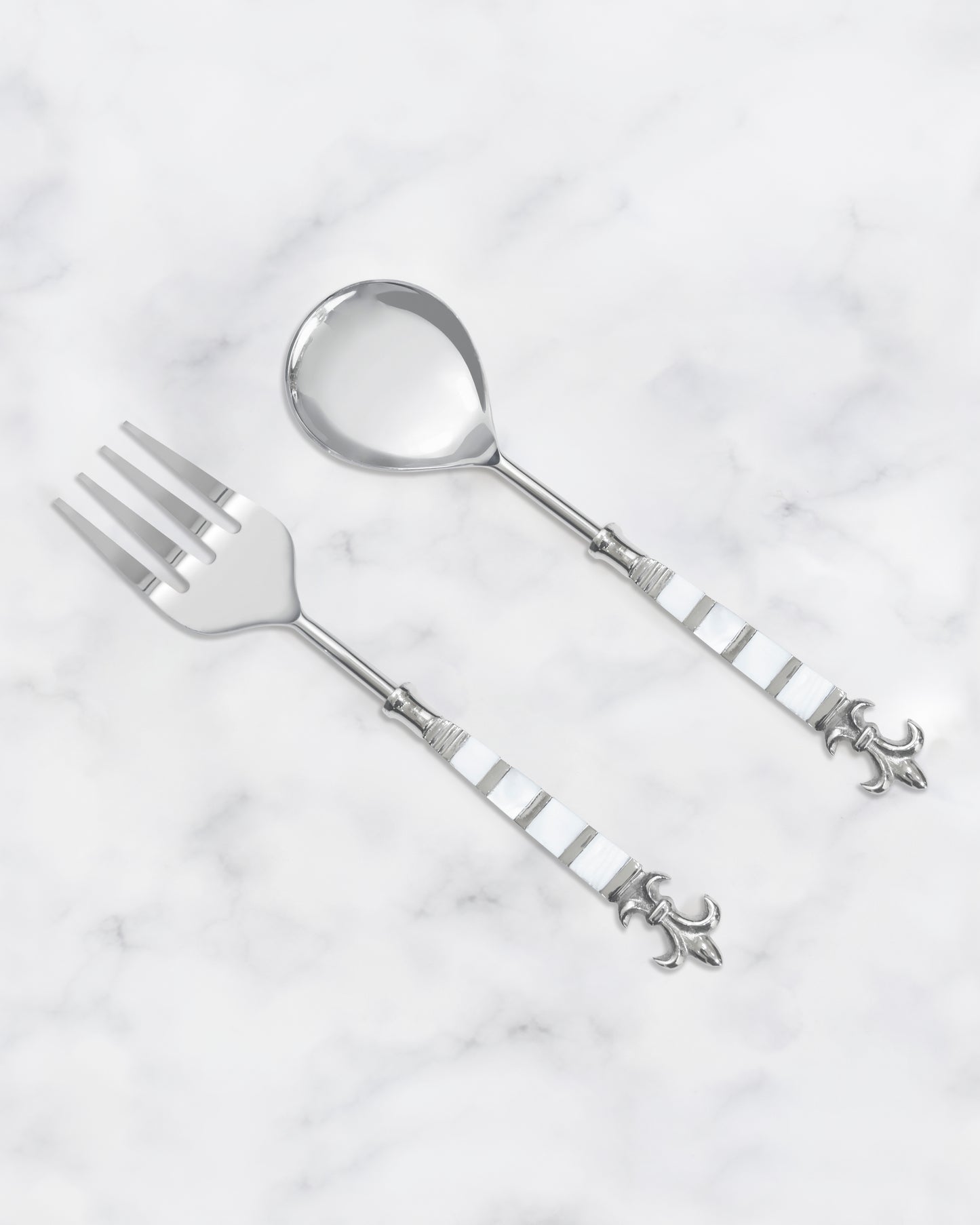 Pearlescent Salad Server Set