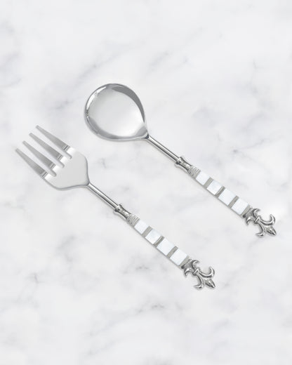 Pearlescent Salad Server Set