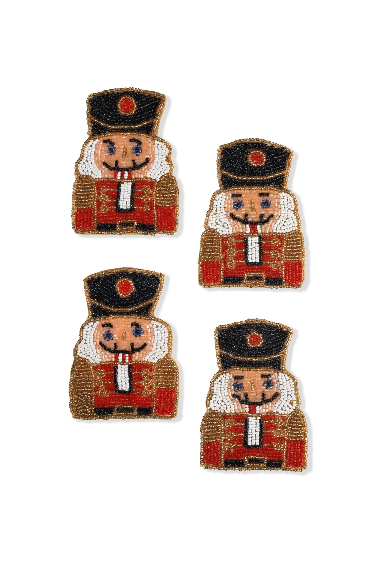 Classic Nutcracker Beaded Coaster Set