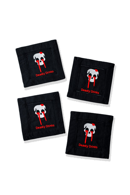 "Deadly Drinks" Cocktail Napkins Set