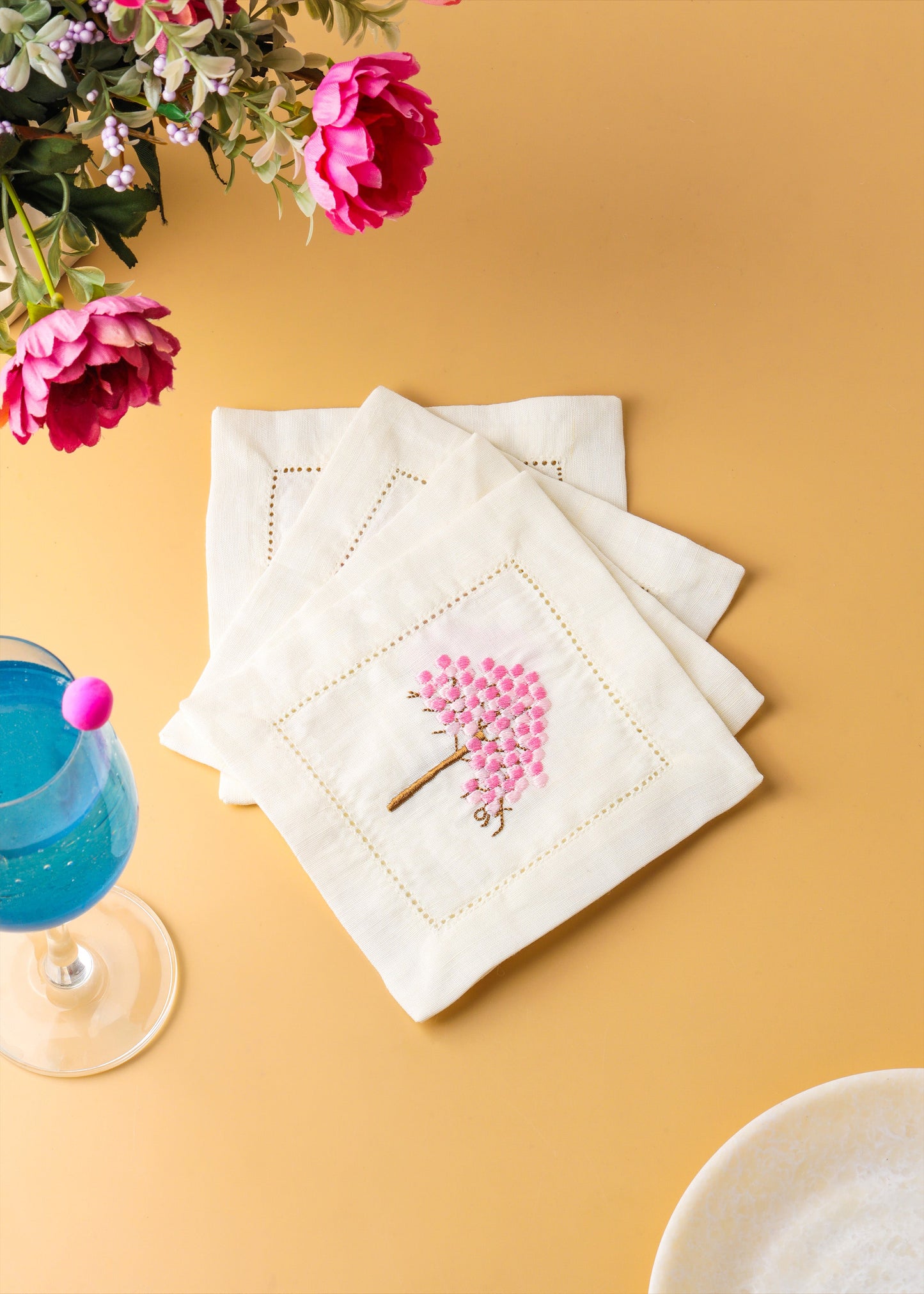 Cherry Blossom Cocktail Napkins tiramisuusa
