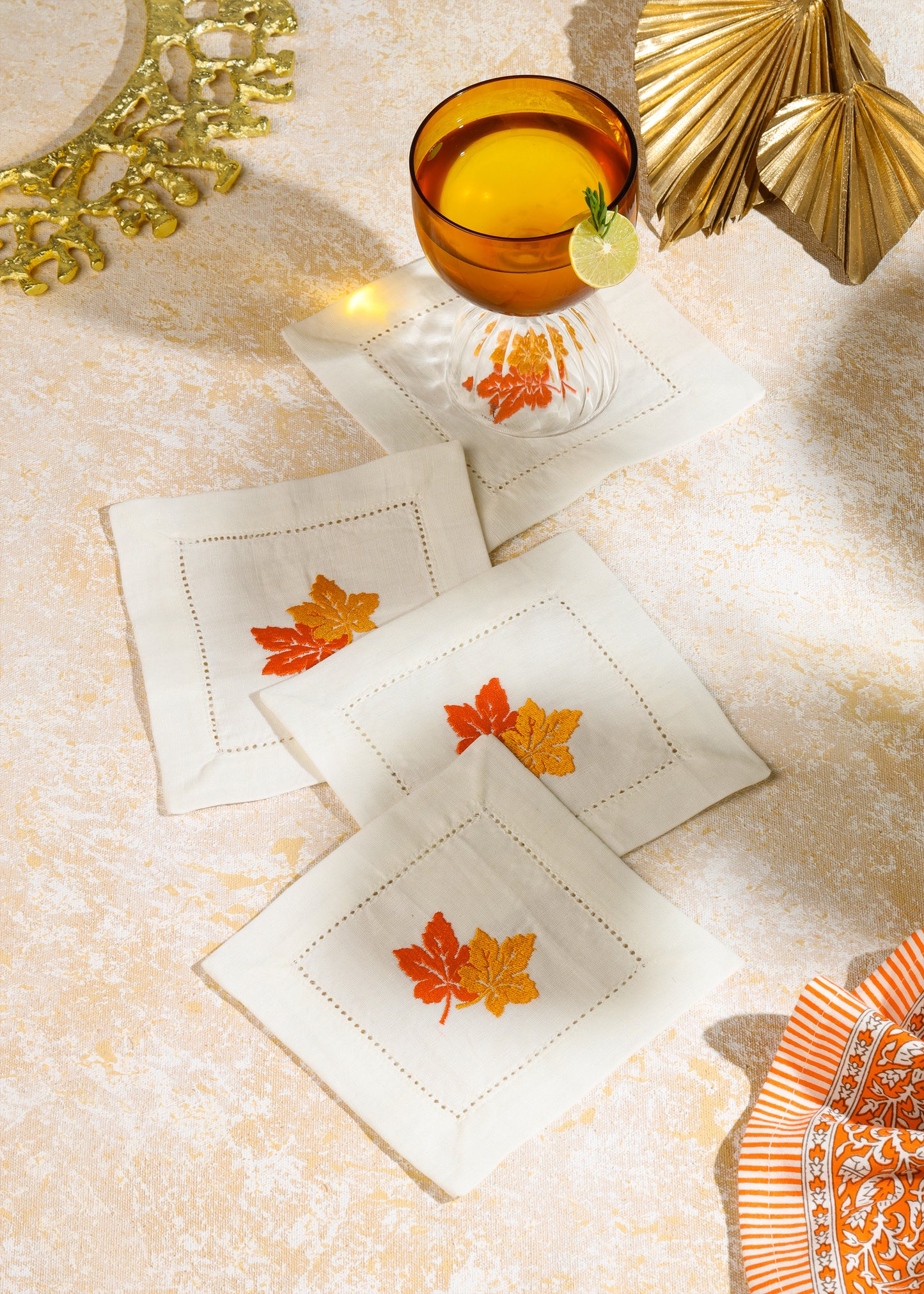 Golden Harvest Cocktail Napkins