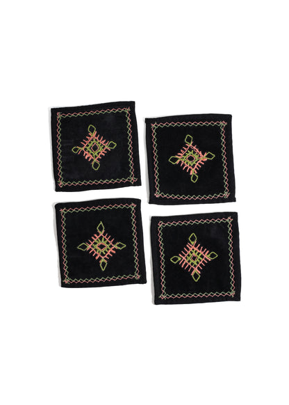 Noir Mosaic Cocktail Napkins