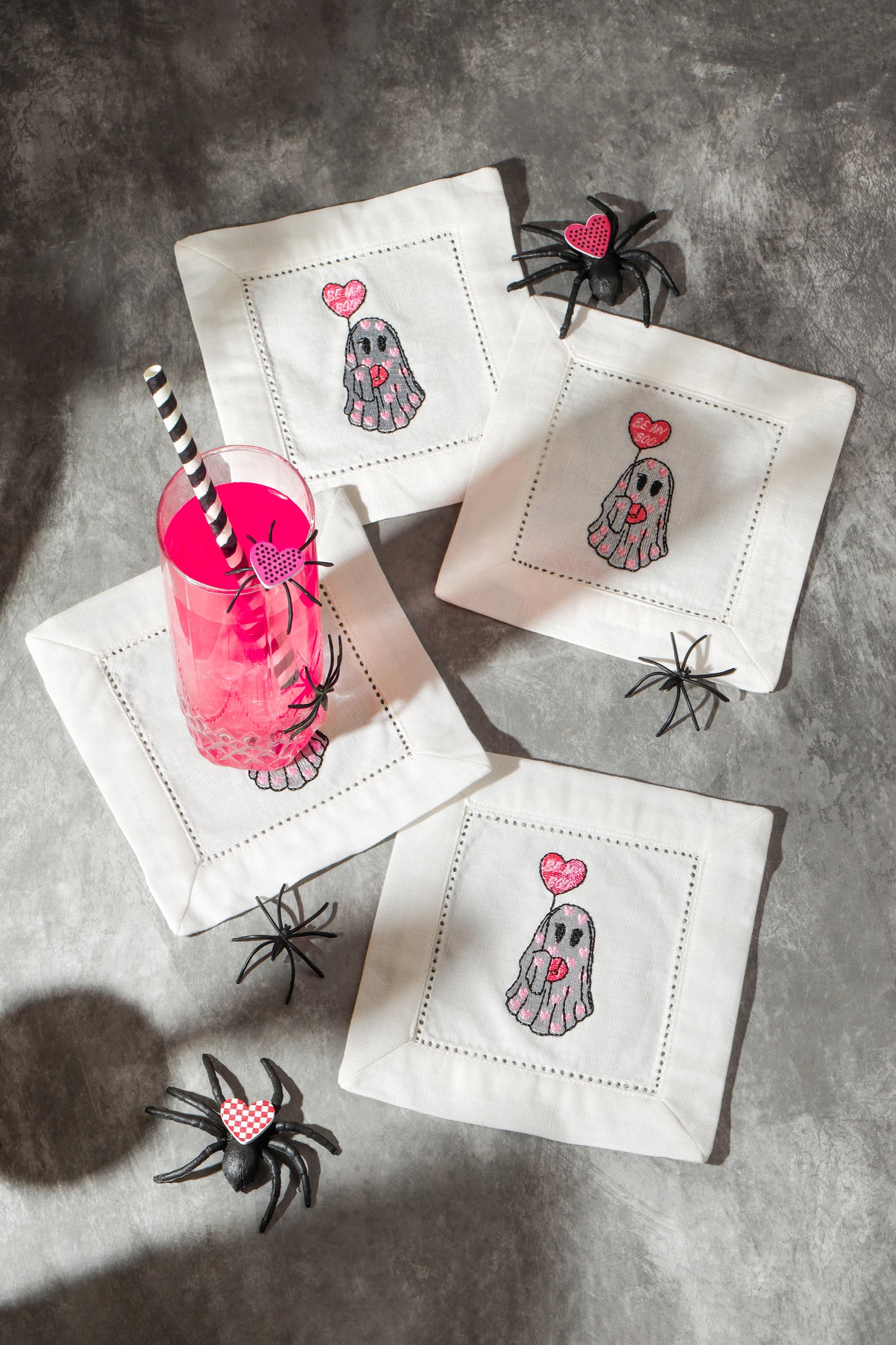 "Sweetheart Spirit" Cocktail Napkins Set