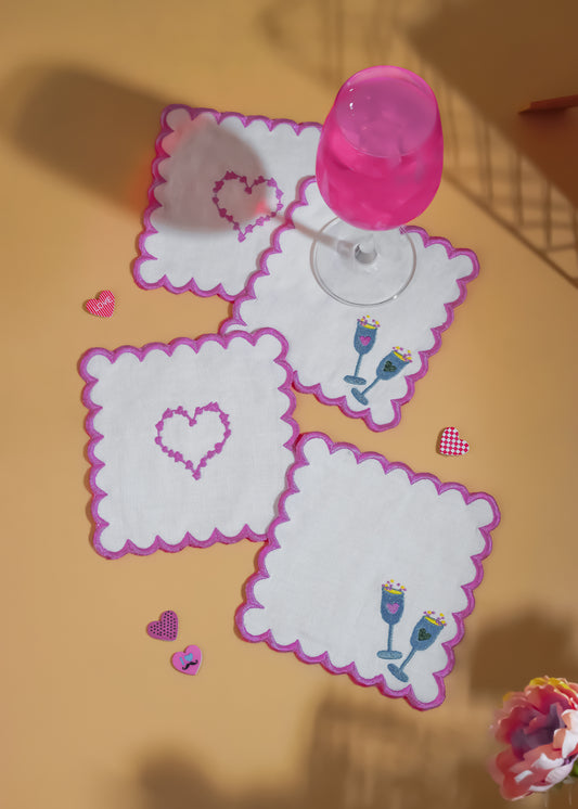 Cheers to Love Cocktail Napkins (Set of 4)