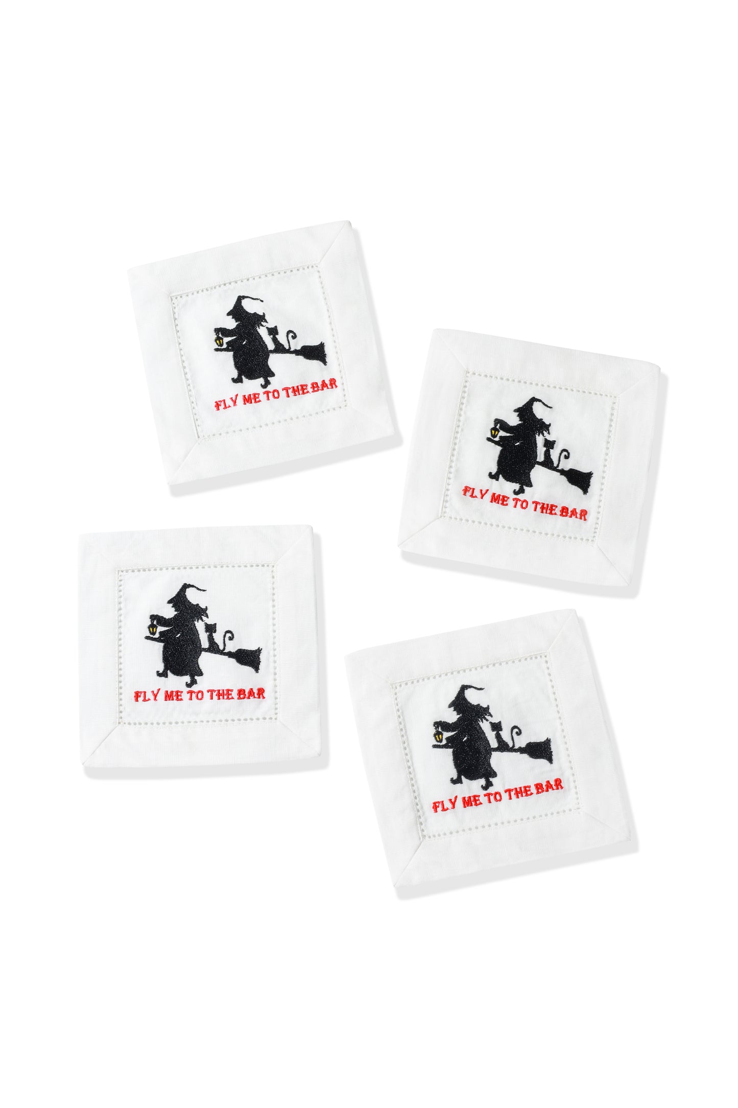 "Fly Me To The Bar" Cocktail Napkins Set