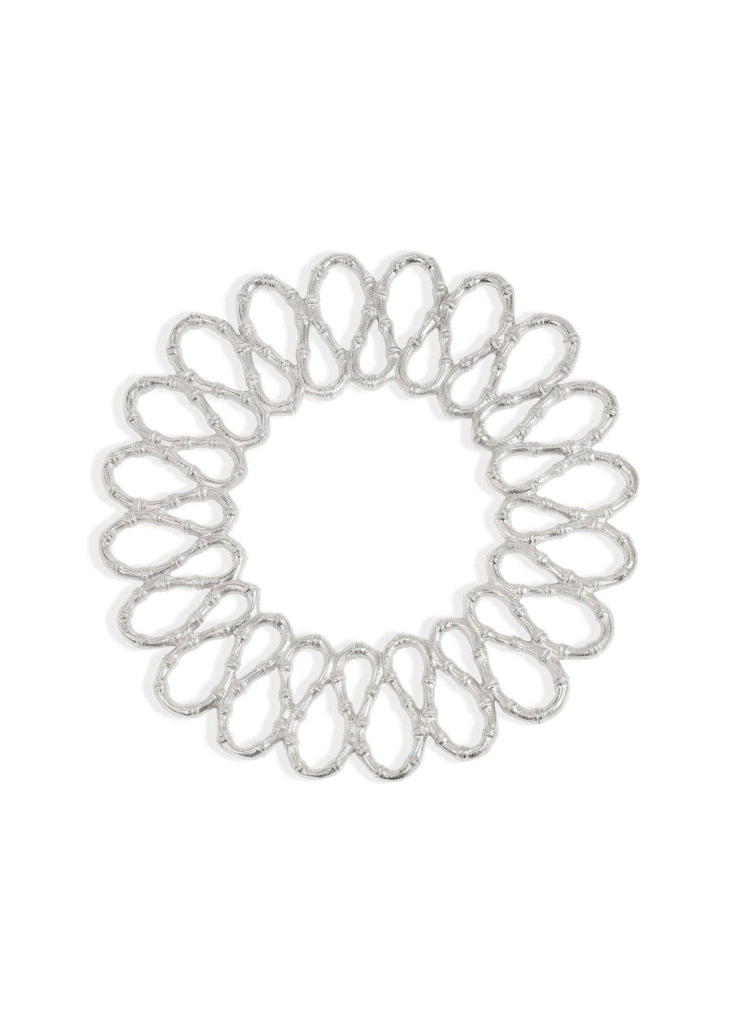 Silver Luxe Loop Charger Plate
