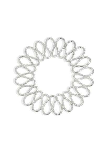 Silver Luxe Loop Charger Plate