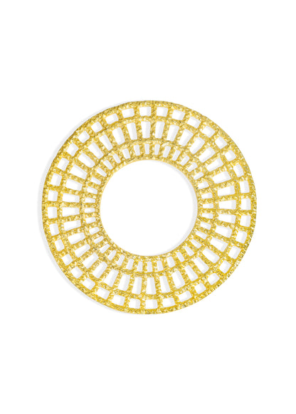 Celestial Lattice Gold Charger Plate