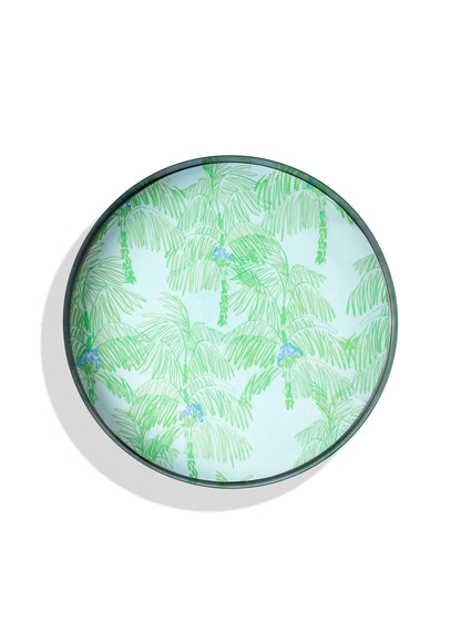 Verdant Whisper Metal Tray Set – Set of 2 (10" & 12")