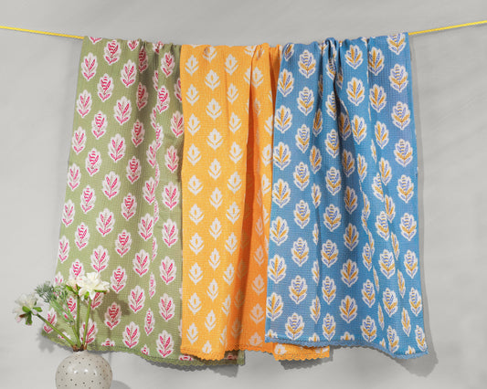 Botanical Bloom Cotton Kitchen Towel Set