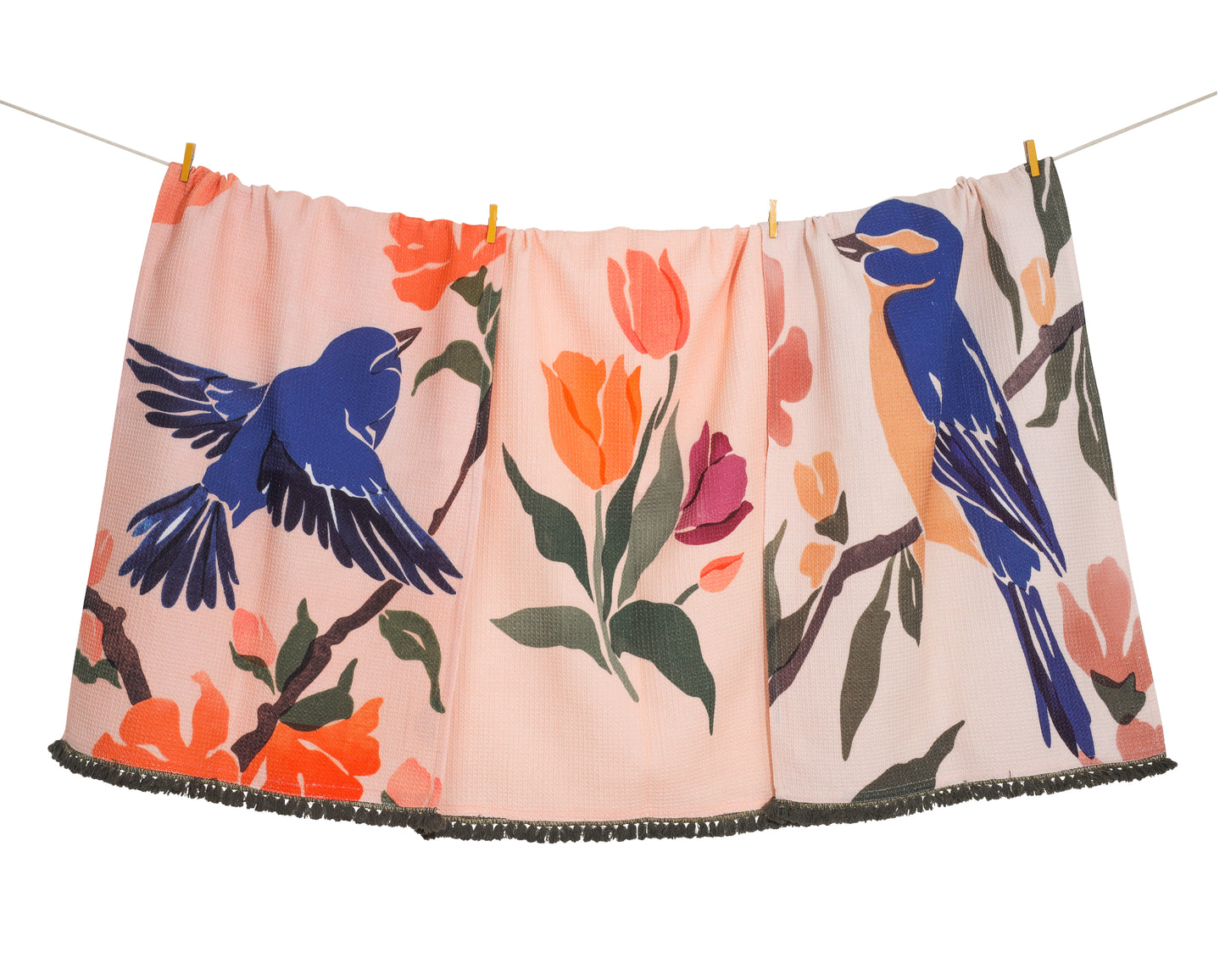 Bluebird Garden" Kitchen Towel Set