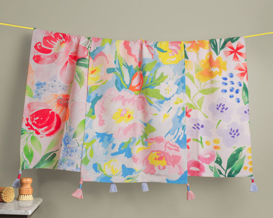 The Secret Garden Watercolor Kitchen Towel Set