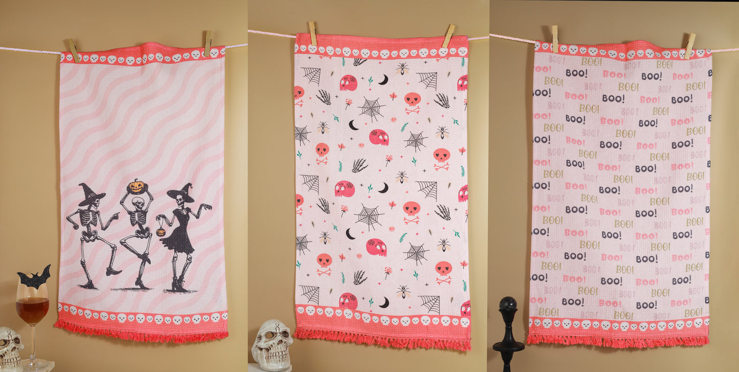 The Danse Macabre Halloween Kitchen Towel Set
