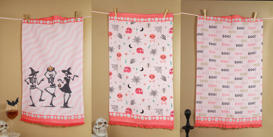 The Danse Macabre Halloween Kitchen Towel Set
