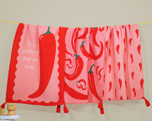 Chili Pepper Kitchen Towel Set