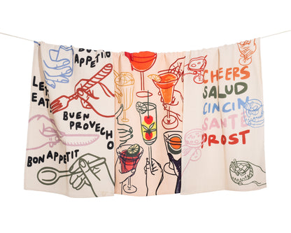 Cheers & Cocktails Kitchen Towel Set