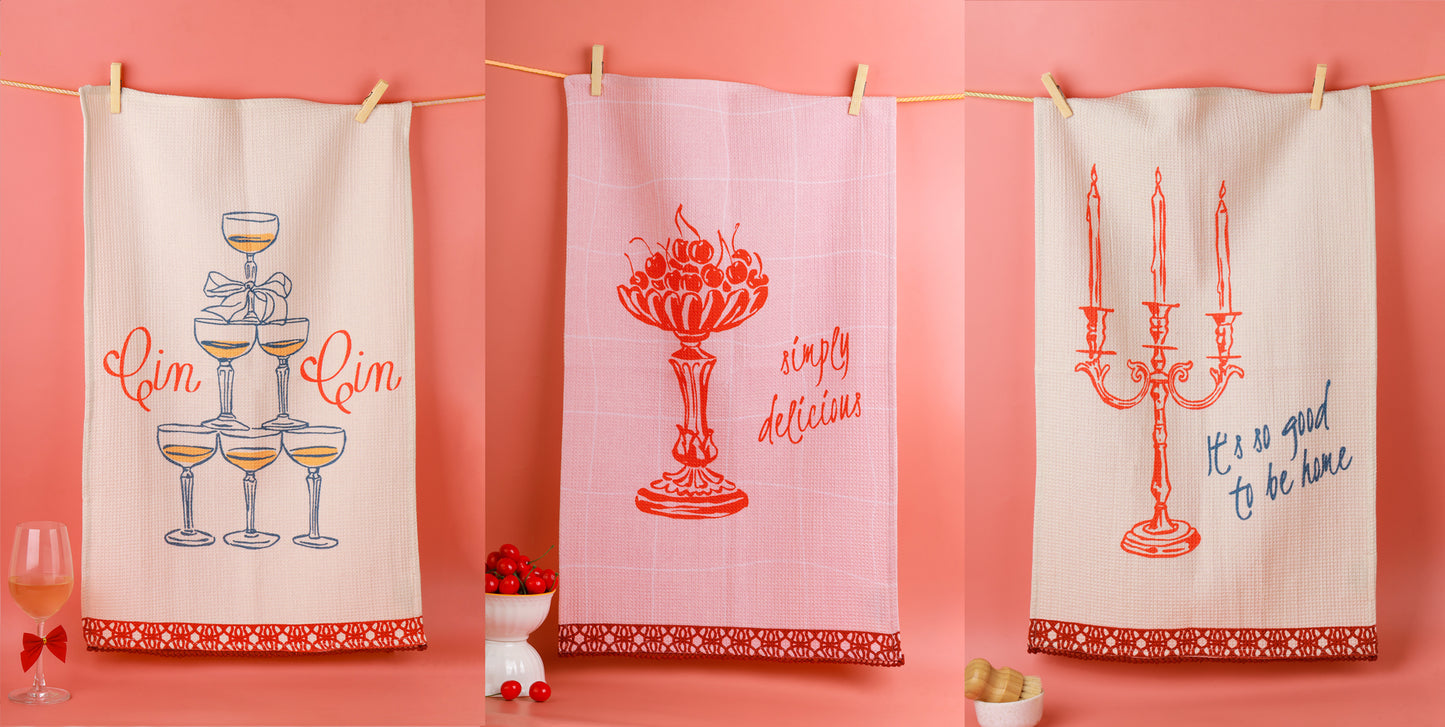 Vintage Celebration Kitchen Towel Set