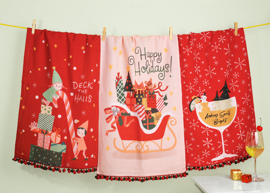 Spirits Bright" Holiday Towel Set